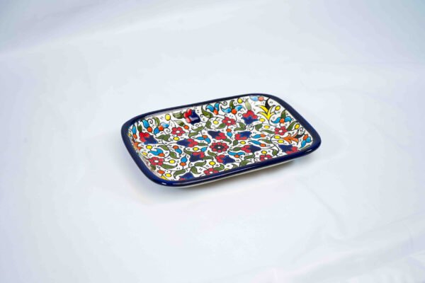 Rectangle colourful serving bowl