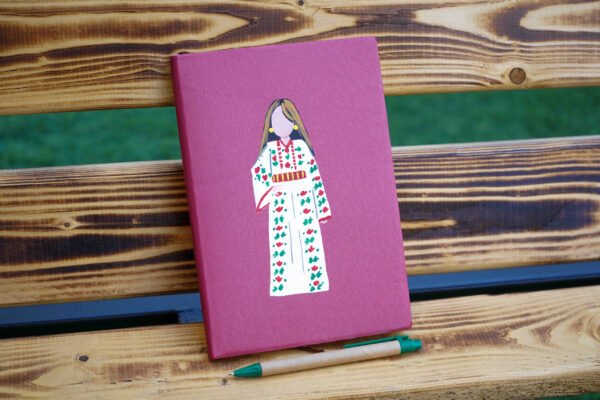 Hand painted thobe Red Notebook