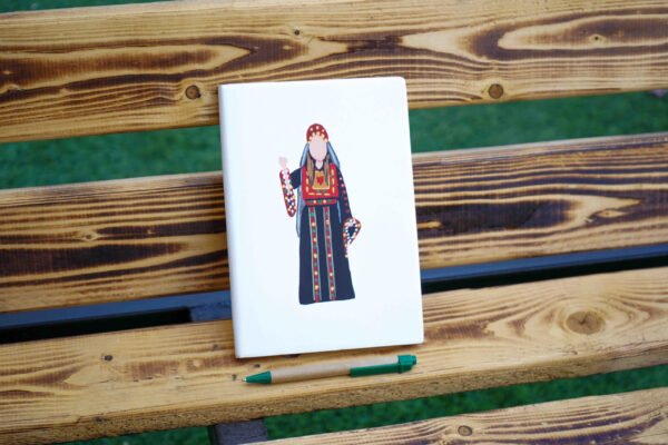 Hand painted thobe White Notebook