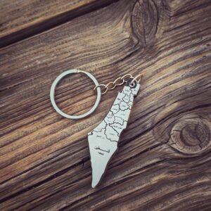 El Balad Olive Wood & Tear Gas Keychain