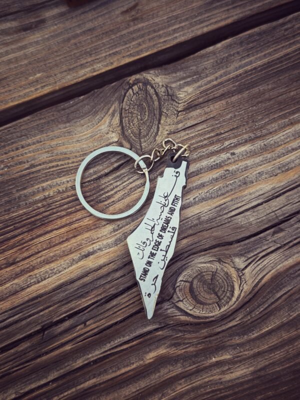 Resist Olive Wood & Tear Gas Keychain