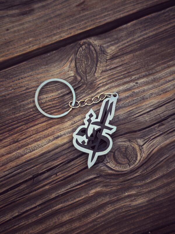 Freedom Olive Wood & Tear Gas Keychain
