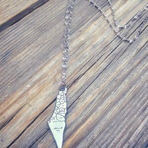 Palestinian Map Tear Gas Necklace