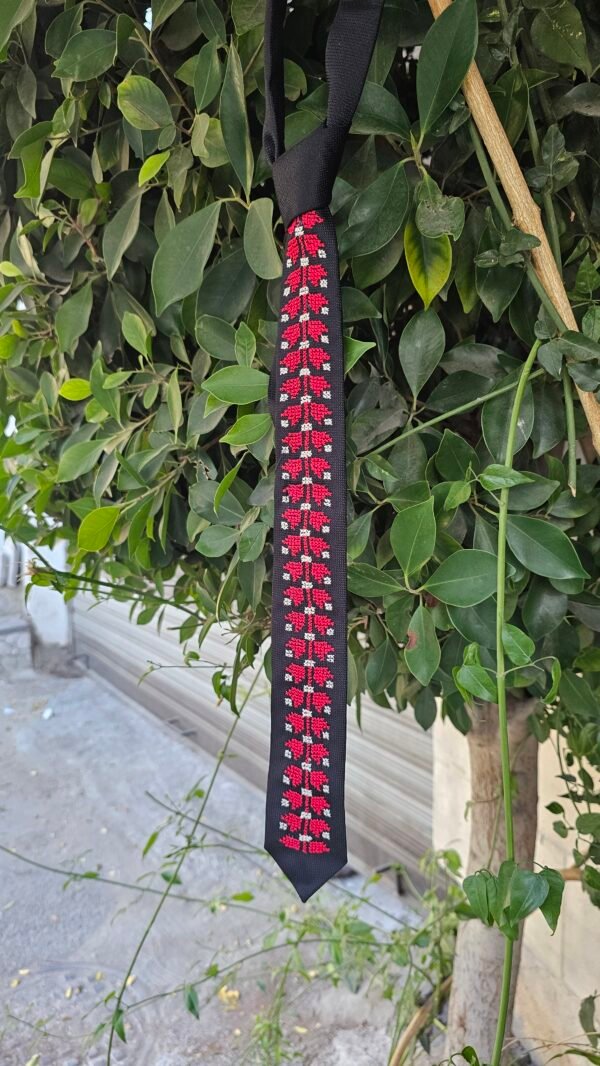 Red and black Tie