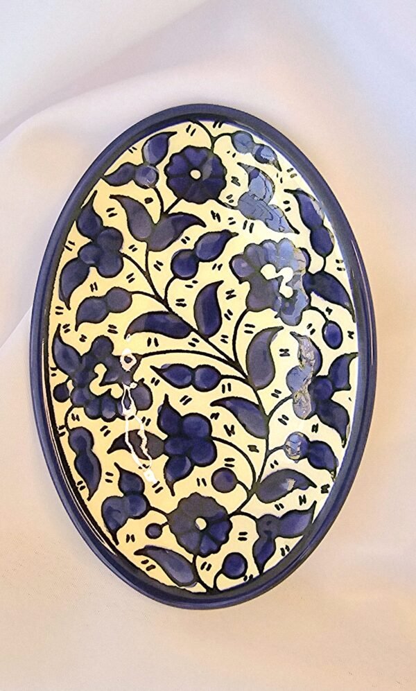 Ceramic Oval Dish - Classic Blue - Image 2