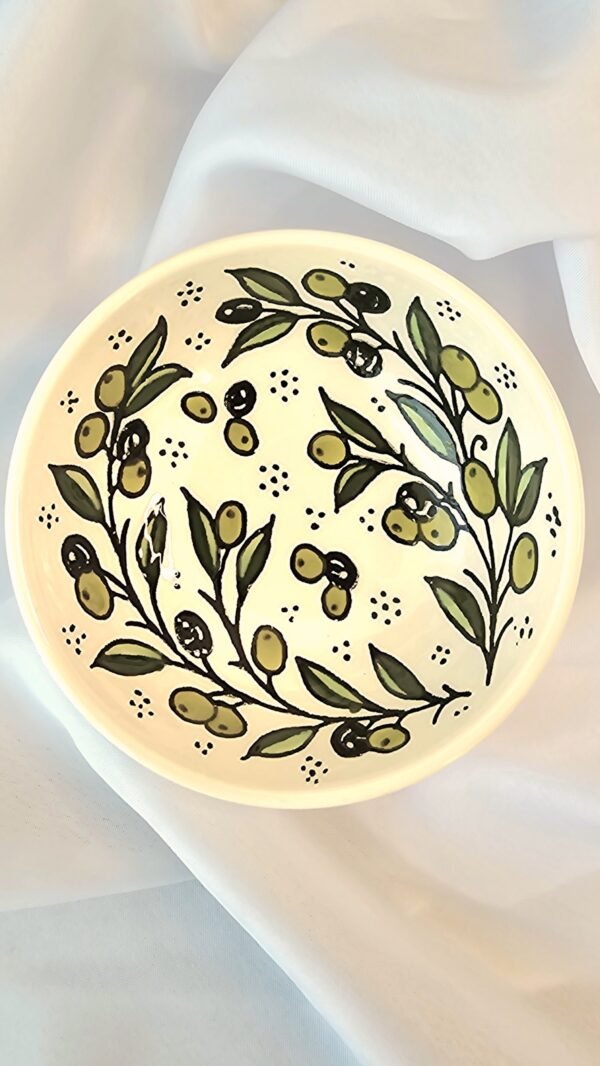 Medium Olive Bowl Hebron ceramic - Image 3