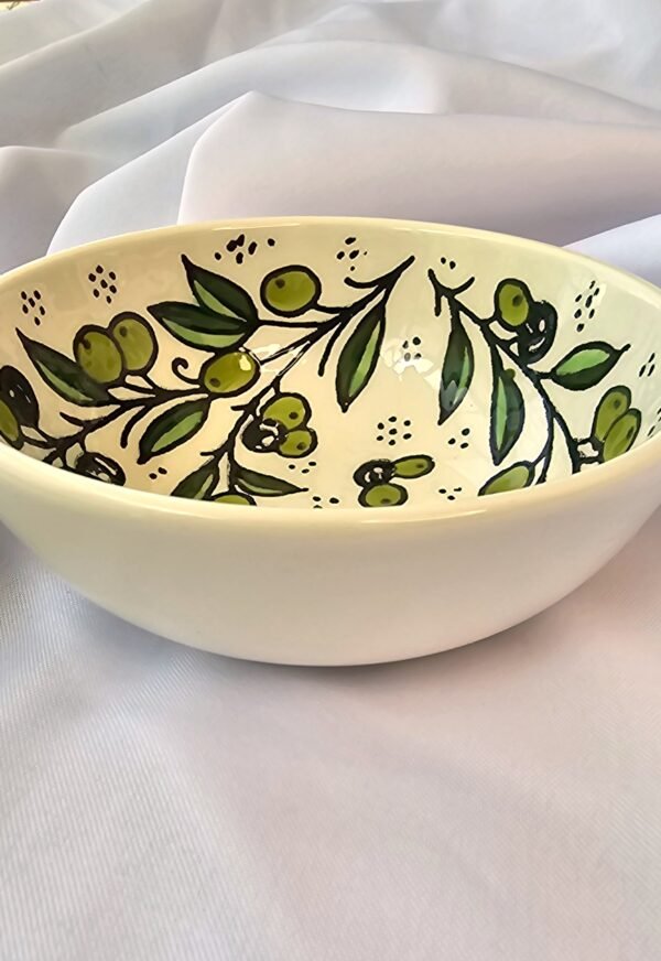 Medium Olive Bowl Hebron ceramic - Image 4