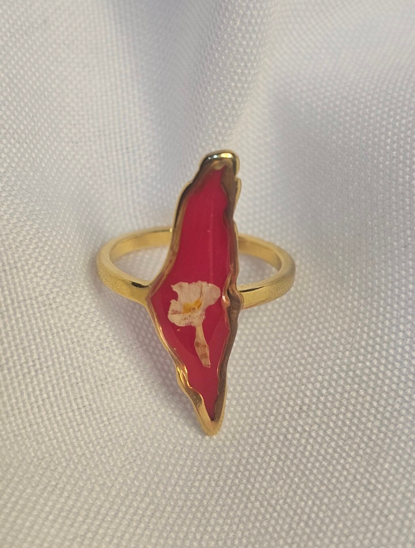 Crimson Bloom Ring