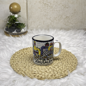 Artistic Hand-Painted Jerusalem Mug