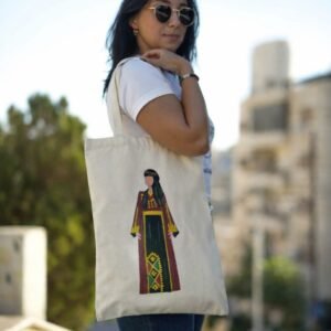 Hand painted Thobe tote bag