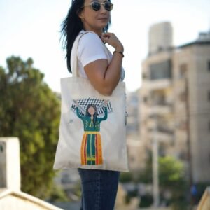 Hand painted Thobe tote bag