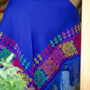 Hand embroidered colourful Shawl